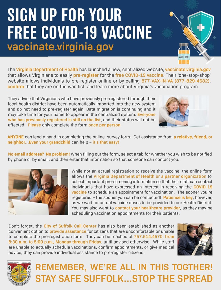 COVID19 Vaccine Sign Up